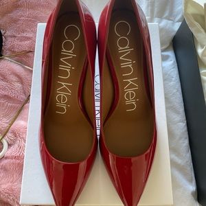 Calvin Klein Gayle Patent Pumps
